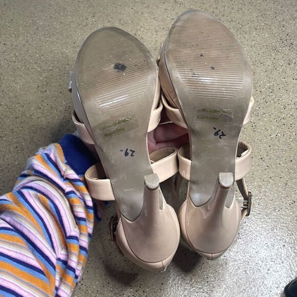 Report Livy Nude Patent Leather Platform Heels 7 - Picture 8 of 12